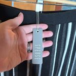 NWT Spense Black Gray White Stripe Knit Pencil Skirt Size Small Photo 3