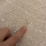 Jennifer Lopez Sweater Size XL Pink Silver Sparkle Baby Pink Photo 3