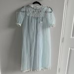 1960s Vintage Lisette Seafoam Blue Sheer Peignoir Robe and Dress Size XS Photo 6