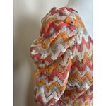 Ny Collection A-Line Dress Beige Pink Orange Gold Sparkles Short Sleeve Size Med Photo 2