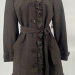 Samuel Dong lightweight dress‎ jacket with tie waist, pockets. Button closure Brown Size undefined Photo 0