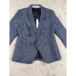 Banana Republic NWT  Petite Blue Linen Blend Double Breasted Blazer Jacket Size 2 Photo 8