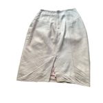 Erez Women's light pink Leather Pencil Skirt Size 6 Knee Length Business White Photo 3