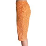 BOBBY JONES Orange & White Flowers Long Walking Golf Shorts ~ Women's Size 6 Photo 1