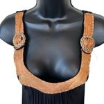 Soul Revival Leather Trim Pocket Tank Dress Size M Photo 1