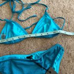Triangl Vinca marina Blue Sparkle Bikini Small top Large bottom Photo 6