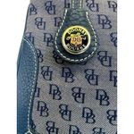 Dooney & Bourke Slim Zip Top Shoulder Bag Lightweight Vintage Dark Blue Photo 7