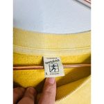 SPORTY & RICH Serif Yellow Tie Dye Crew Sweatshirt Size Large Photo 7