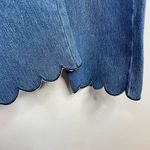 Lysse Scallop Hem Cropped Knit Denim Leggings Pants Jeans Stretch Womens XL new Photo 3