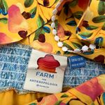 Farm Rio  for Anthropologie Anjou Floral Maxi Dress Yellow Print Size 14/XL Photo 4