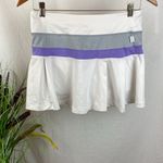 Nike  White Striped Pleated Tennis Skirt M Photo 2
