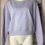 ZARA Light Purple Lavender Crewneck Sweatshirt Cotton Blend Pullover Size Large Photo 0
