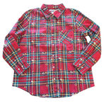 Red Plaid Button Photo 0