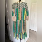 Ro’s Garden Igor Blue Floral and Striped Maxi Dress Green Photo 6