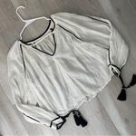 Urban Outfitters Top wild horses womens White (small) boho peasant coastal folk Photo 2