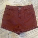 EXPRESS Women's Rust Shorts pleated mom style size 4 Photo 0