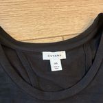 Cuyana  Drape Back Dress Black Pima Cotton Modal Tank Sleeveless Midi Size XS Photo 7