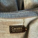 Cavalini WOMEN'S S 100% COTTON DENIM WESTERN PEARL SNAP SHIRT, ROLL SLEEVES Photo 3