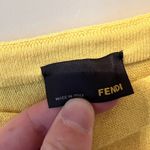 Fendi Womens Cashmere Colorblock Mesh White Yellow Black Size 40 Photo 1