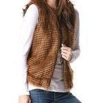Glamsia Faux Fur 70’s Vest New Photo 0