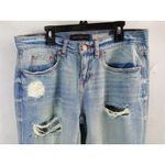 Aeropostale Women's Jeans Boyfriend Distressed Ripped Low Rise Denim Blue Size 4 Photo 5