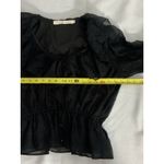 Marie Oliver ‎ Peplum Vneck Lace Top size small Photo 3