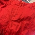 Elevenses Anthropologie Eleveneses orange Linen Pants Photo 5