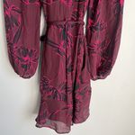 ALC Frank A.L.C. Embry Floral-Print Silk Mini Wrap Dress Photo 10