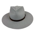 Yellow 108 Dylan Fedora Gray Wool Wide Brim Hat Size Medium Photo 6