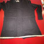 Habitat Clothes Women’s size XL Black Chunky Cotton Button Cardigan Sweater Photo 5