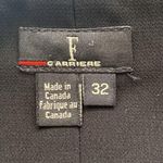 Femme De Carriere button tab cuffed black trousers, size XS Photo 4