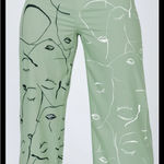 Princess Polly “Face It” Pants Green Women's Pants Art to Wear Street Photo 2