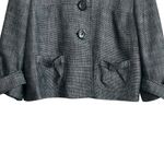 Style & Co Women Cropped Jacket 14 Black Metallic Tweed Career Business Blazer Photo 7