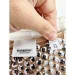 Burberry  Bobbie Silver Studded High Waisted Skinny Legging Pants Size 6 Photo 8