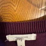 Maurice's Purple 3/4 Sleeve Ribbed Plus Size Tunic Blouse/Light Sweater Photo 1