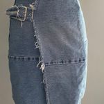 Patchwork Denim Skirt Blue Size 2 Photo 0