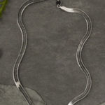 Jennifer Zeuner  Allie Necklace silver herringbone neutral minimalist everyday Photo 0