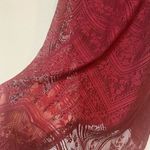 Bebop  Burgundy Lace Mini Dress Large Women’s Criss Cross Boho Holiday Party Photo 3