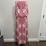 Chico's  Sz 2 US 12 Maxi Shirt Dress Summer Shine Sleeveless High Neck Party Boho Photo 7