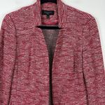 Talbots  Tweed Blazer Jacket Red White Women’s Size 8 Petite Cotton Career Office Photo 1