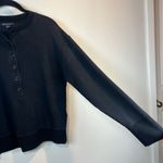 Athleta Women's Balance Henley Sweatshirt Black Casual Athletic Minimalist Sz XS Photo 4