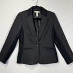 Chico's Chico’s 0 So Slimming Ponte Blazer Black/Charcoal Gray Women's Size Small (4/6) Photo 1