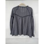 Sundance Peasant Bohemian Blouse Women L Grey Prairie Peasant Cottage Milk Maid Gray Size L Photo 1