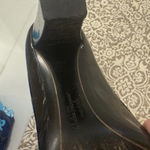 Salvatore Ferragamo Black patent leather women’s closed toed heels! Size 8.5! Photo 7