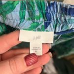 ✨J.Jill Tasseled Drawstring Tropical Pull Photo 7