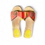 Candie's Y2K Orange Tropical Sandal Slides Photo 2