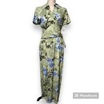 Caribbean Joe  size small wrap dress zip side spring breezes jungle clearing Photo 10