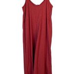 Madewell Textured Cover-Up Jumpsuit Fresh Chili 2022 Casual Summer Red Small Photo 1