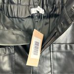 JustFab NWT Black Faux Leather Vegan Paperbag Pants Size Medium Photo 9