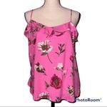 Old Navy  medium ruffle v neck tank top spaghetti strap floral print lightweight Photo 8